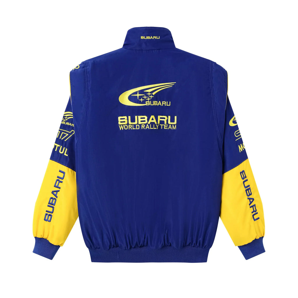 ブルー スバル ビンテージ レーシング ジャケット