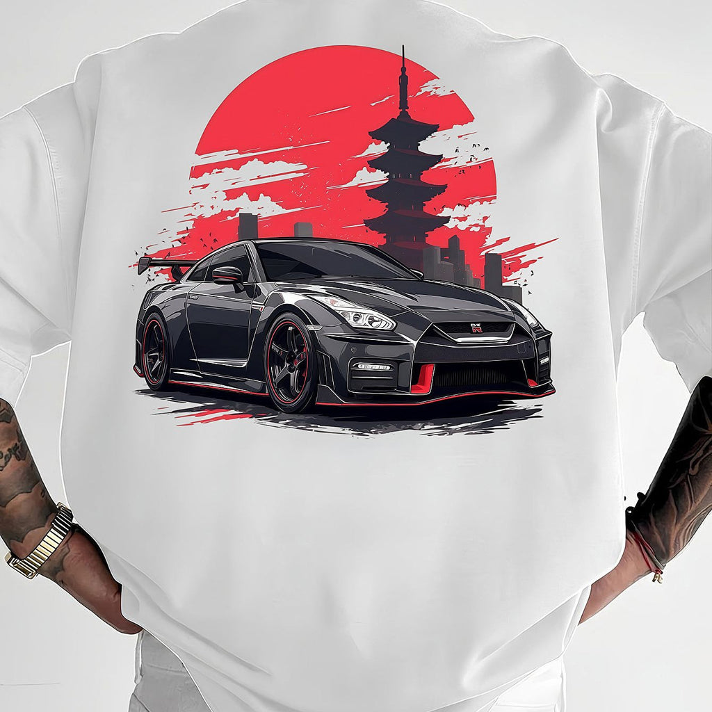 日産 GTR グラフィック Tシャツ
