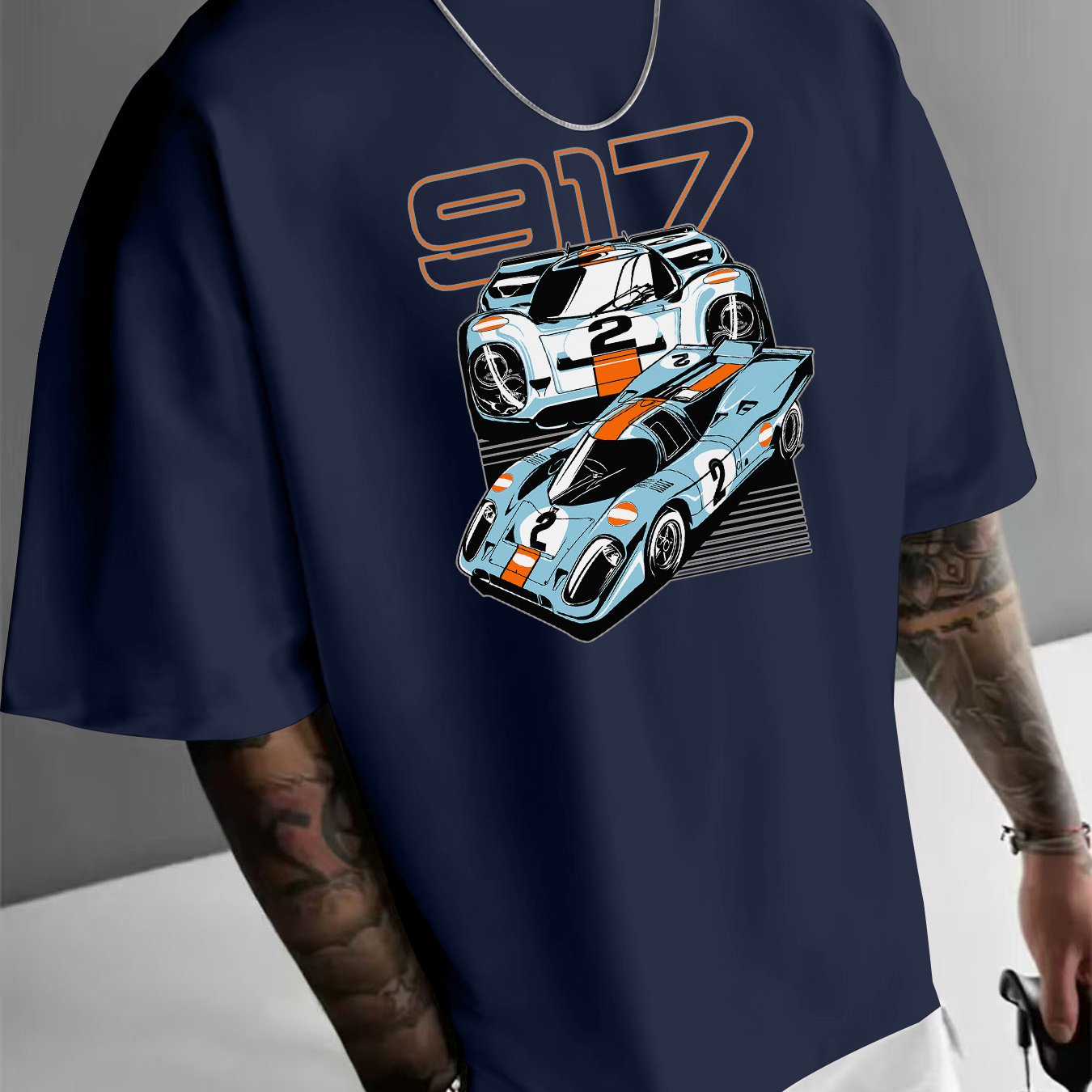 917レーシンググラフィックTシャツ