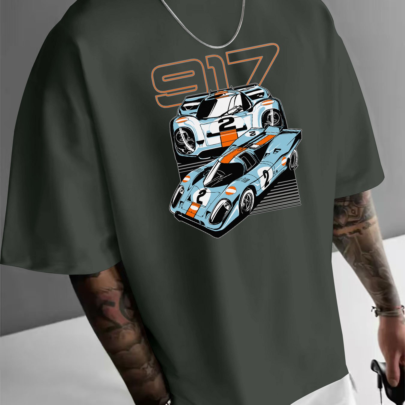 917レーシンググラフィックTシャツ