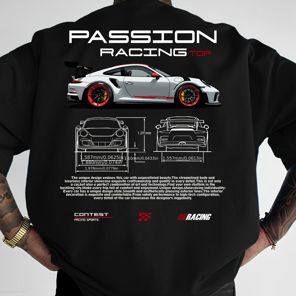 "PASSION RACING TOP" グラフィック Tシャツ