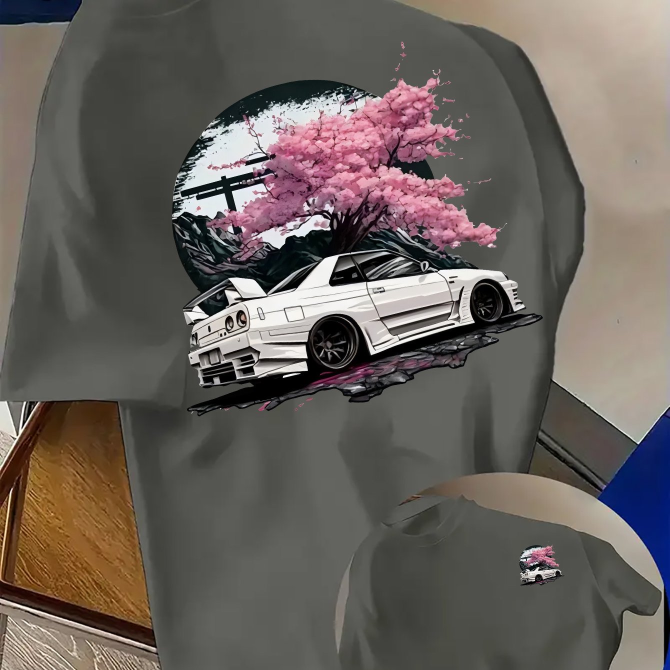 日産スカイライン GT-R R34 グラフィック Tシャツ