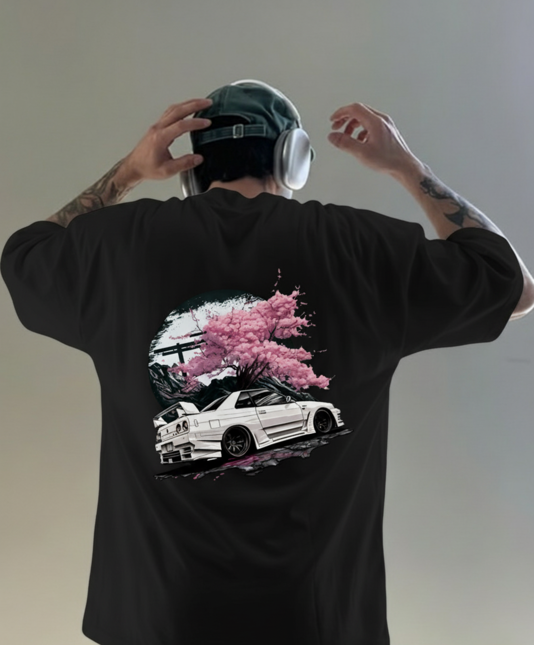 日産スカイライン GT-R R34 グラフィック Tシャツ