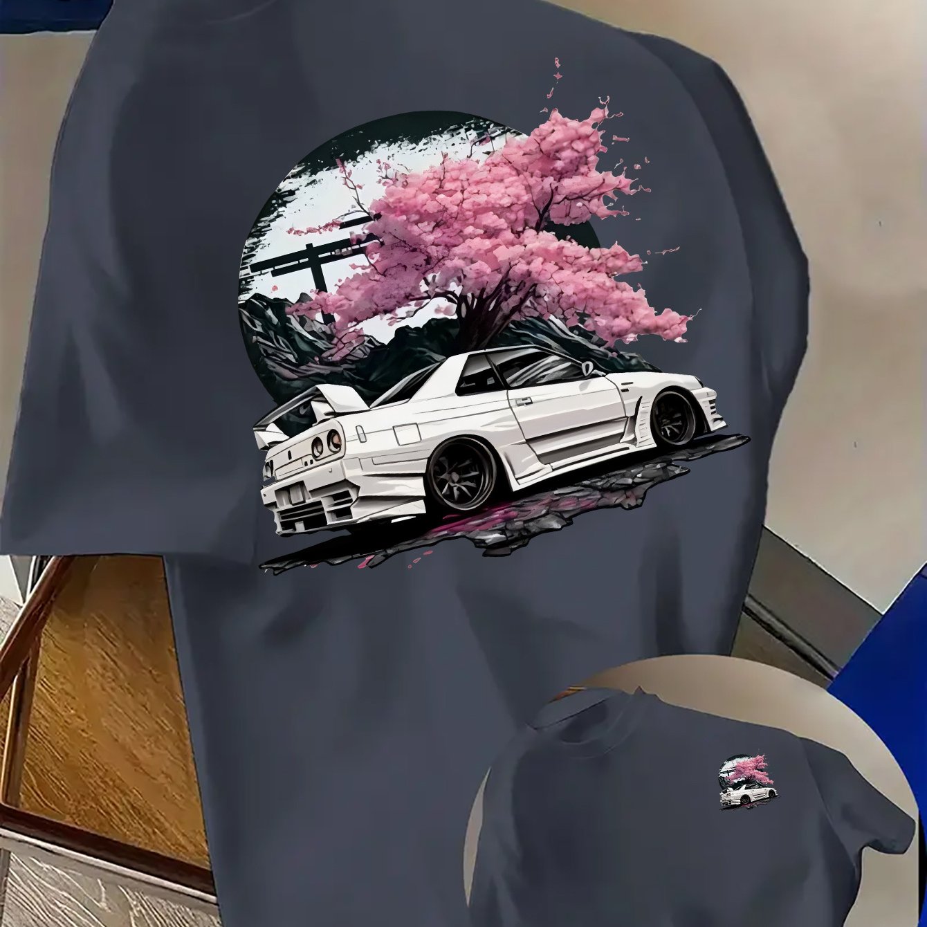 日産スカイライン GT-R R34 グラフィック Tシャツ