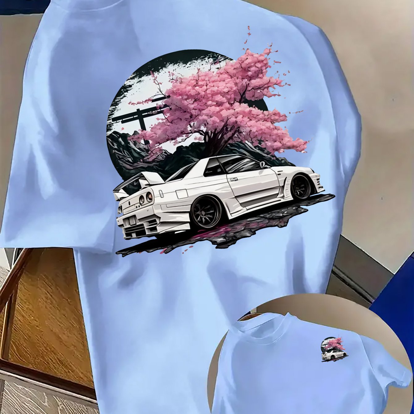 日産スカイライン GT-R R34 グラフィック Tシャツ
