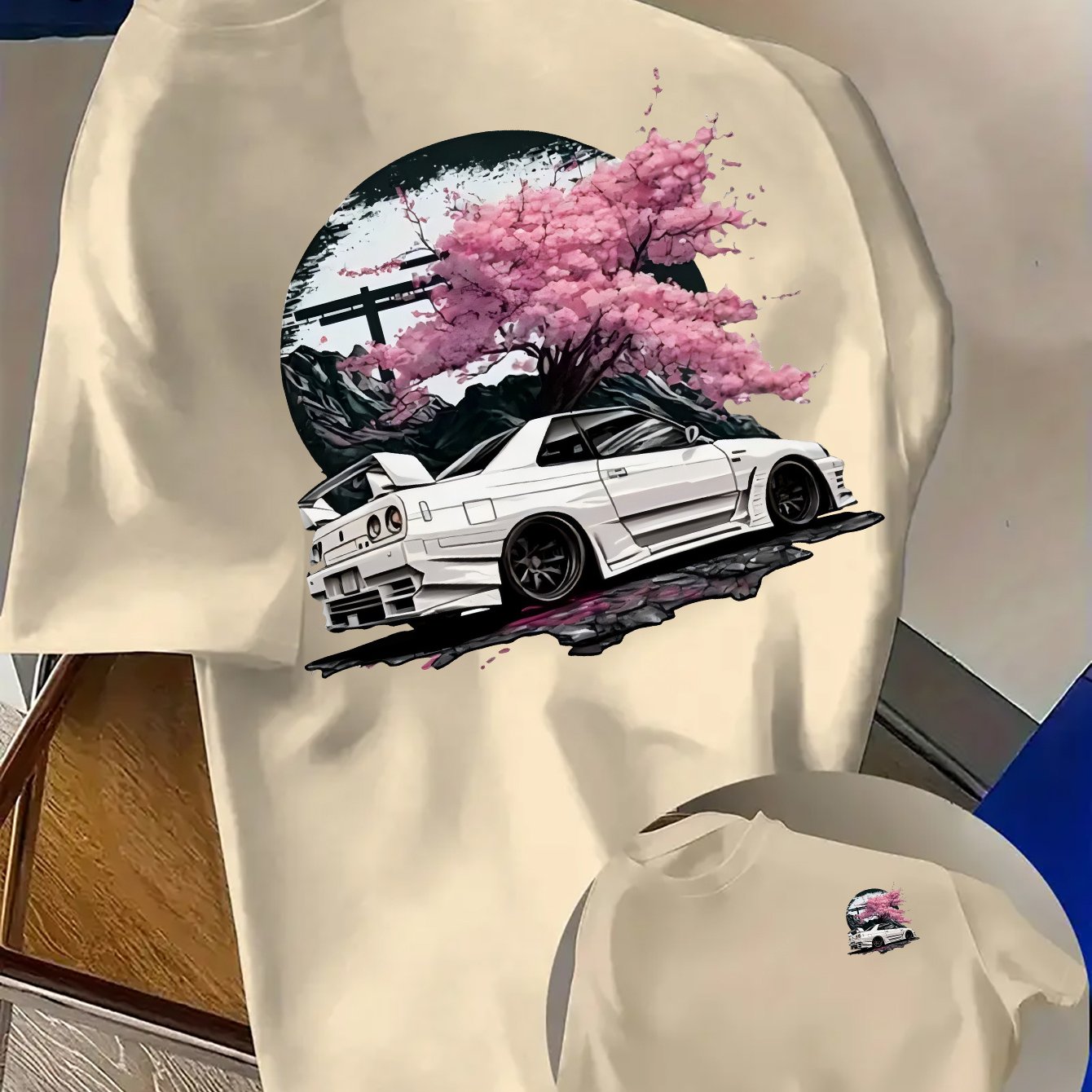 日産スカイライン GT-R R34 グラフィック Tシャツ