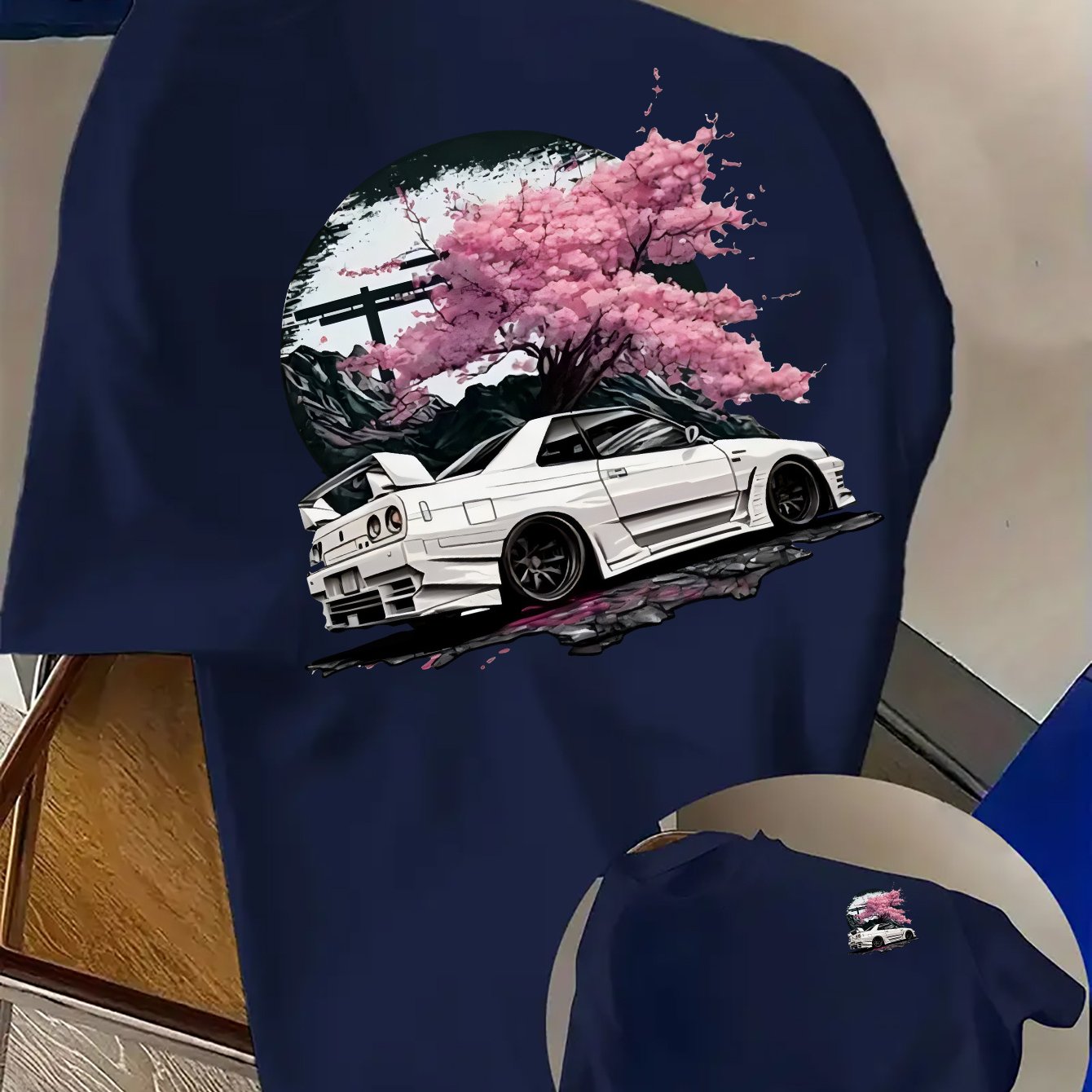 日産スカイライン GT-R R34 グラフィック Tシャツ