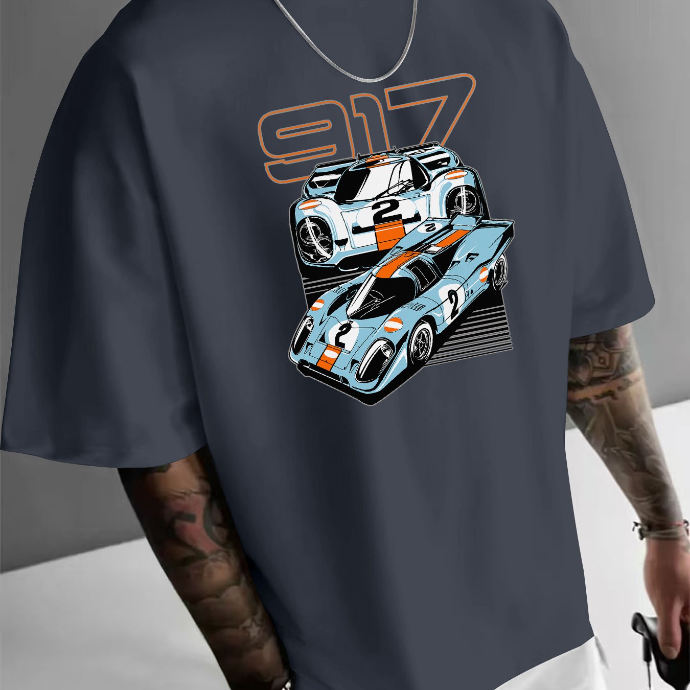 917レーシンググラフィックTシャツ