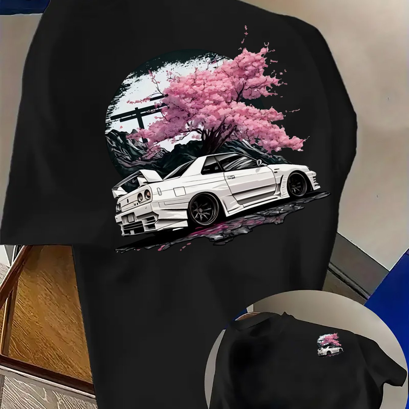 日産スカイライン GT-R R34 グラフィック Tシャツ