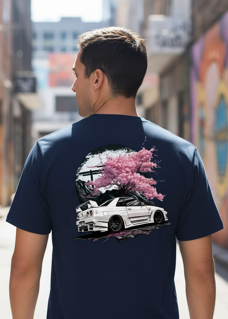 日産スカイライン GT-R R34 グラフィック Tシャツ