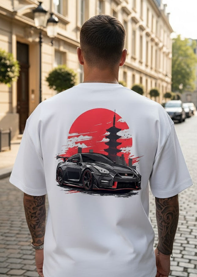 日産 GTR グラフィック Tシャツ